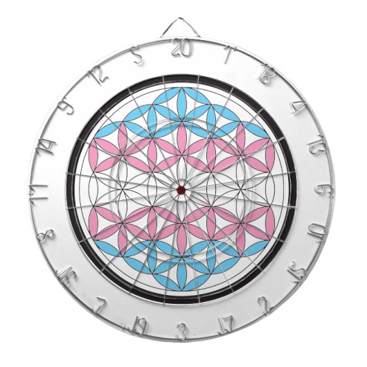 Zug Heilige Geometrie Dartscheibe (vorne)