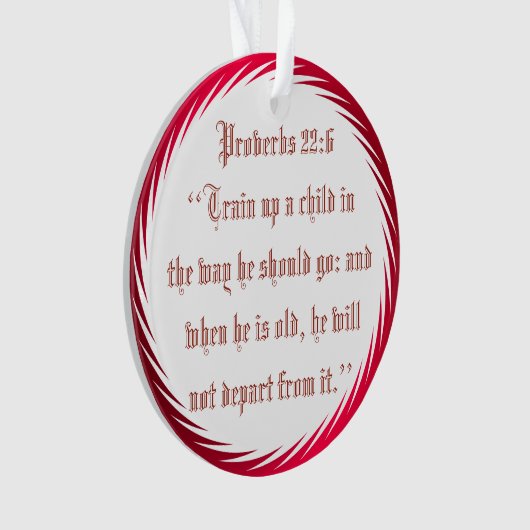 ZUG HERAUF EIN KIND ORNAMENT (Vorderseite)