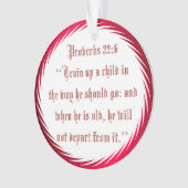 ZUG HERAUF EIN KIND ORNAMENT (Vorderseite)