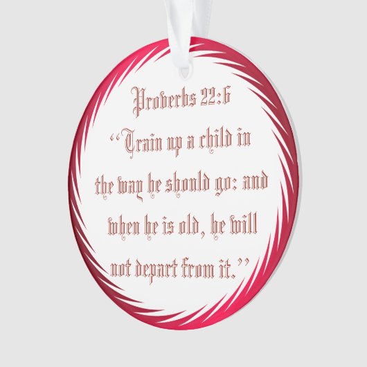 ZUG HERAUF EIN KIND ORNAMENT (Vorderseite)