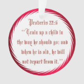 ZUG HERAUF EIN KIND ORNAMENT (Vorderseite)