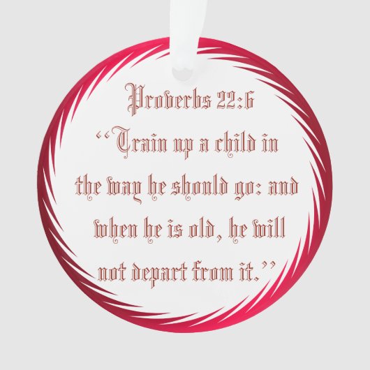 ZUG HERAUF EIN KIND ORNAMENT (Vorderseite)