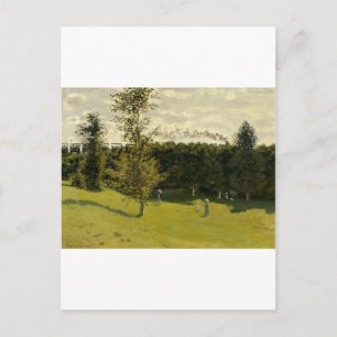 Zug im ländlichen Raum (1870) Postkarte