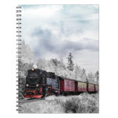 Zug im Winter Notizblock (Vorderseite)