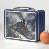 Zug in Bergen Metall Brotdose (Beispiel)