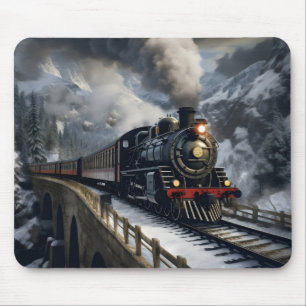 Zug in Bergen Mousepad