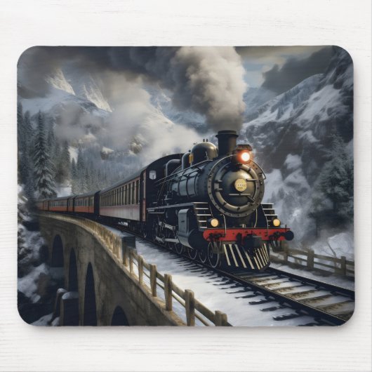 Zug in Bergen Mousepad (Vorne)