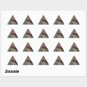 Zug in Canyon BackgroundTriangle Sticker (Blatt)