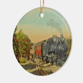 Zug in den Orange Groves Keramik Ornament (Links)