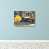 Zug in Silverton, USA Leinwanddruck (Insitu (Holzboden))