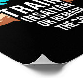 Zug Insaiyan oder bleibt derselbe Gym Bodybu Poster (Ecke)