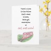 ZUG KARTE (Gelbe Blume)