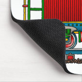 Zug-Kombüsen-Auto-Mausunterlage Mousepad (Ecke)