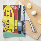 Zug Küchentuch (Viertel Falte)