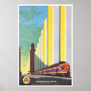 Zug Kunst Bern Hügel Plakat Eisenbahn Druck (TR68)