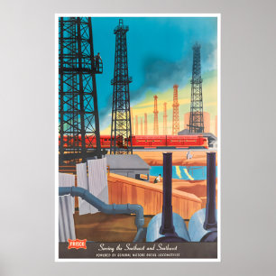 Zug Kunst Lokomotive Poster Bern Hill Eisenbahn
