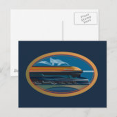 Zug Kunst Postkarte (Vorne/Hinten)