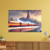 Zug Leinwanddruck (Insitu (Wohnzimmer))