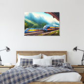 Zug Leinwanddruck (Insitu (Schlafzimmer))