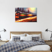 Zug Leinwanddruck (Insitu (Schlafzimmer))