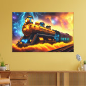 Zug Leinwanddruck (Insitu (Wohnzimmer))