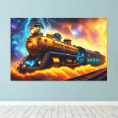 Zug Leinwanddruck (Insitu (Holzboden))