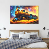 Zug Leinwanddruck (Insitu (Schlafzimmer))