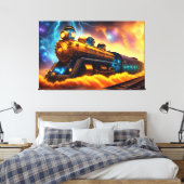 Zug Leinwanddruck (Insitu (Schlafzimmer))