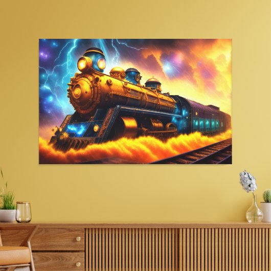 Zug Leinwanddruck (Insitu (Wohnzimmer))