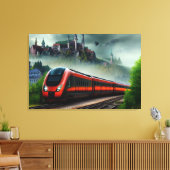 Zug Leinwanddruck (Insitu (Wohnzimmer))