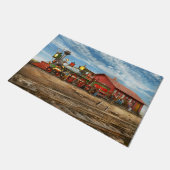 Zug - Lokomotive - Apache Number 23 1868 Fußmatte (Schrägansicht)