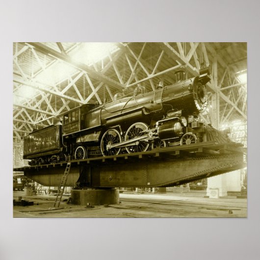 Zug, Lokomotive, Geist, 20. Jahrhundert, Poster (Vorne)