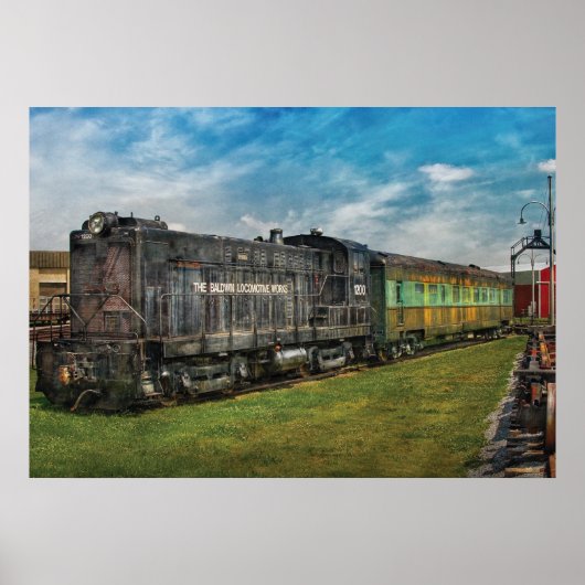 Zug - Lokomotive-Werk Baldwin Poster (Vorne)