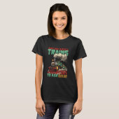 Zug Lover - Frag mir über Züge sprechen Ab T-Shirt (Vorne ganz)