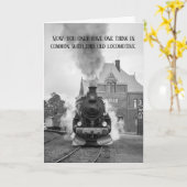 Zug Lover gestoppt Rauchen Spaß Karte (Gelbe Blume)