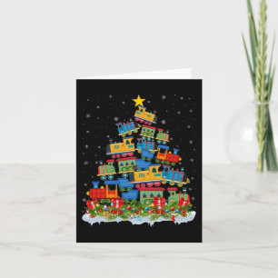 Zug Lover Xmas Tree Weihnachten Karte