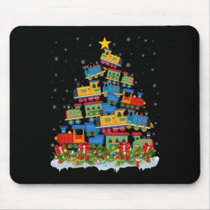 Zug Lover Xmas Tree Weihnachten Mousepad