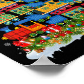 Zug Lover Xmas Tree Weihnachten Poster (Ecke)