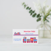 Zug-Mama-Spiel-Datums-Karte Telefonnummerkarte (Stehend Vorderseite)