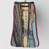Zug Maroon und Beige Golf Headcover (Rotieren 90)