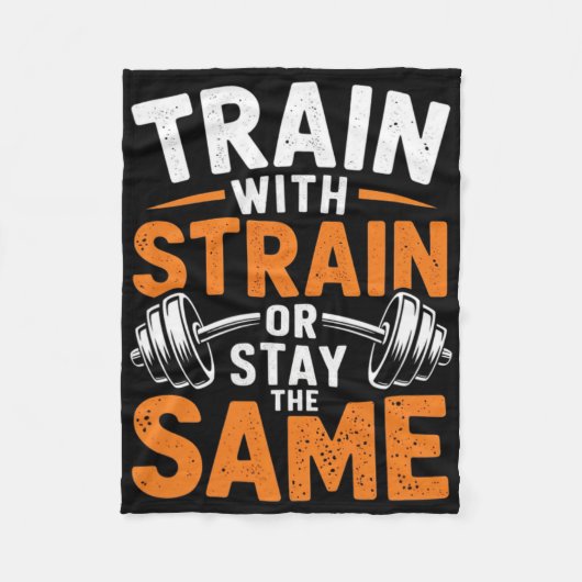 Zug mit Stamm - Fitness Bodybuilding Gewicht Fleecedecke (Vorderseite)