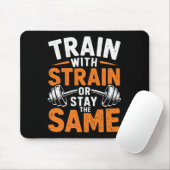 Zug mit Stamm - Fitness Bodybuilding Gewicht Mousepad (Mit Mouse)