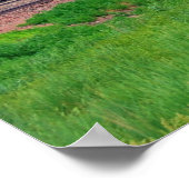 Zug mit vielen Autos Plakat (Ecke)