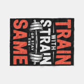 Zug mit Zug - Bodybuilding der Fitness Fleecedecke (Vorderseite (Horizontal))