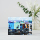 Zug mit zwei Lokomotiven Roanoke, VA Postkarte (Stehend Vorderseite)