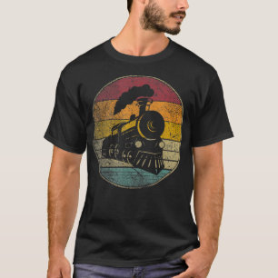 Zug Modell Lokomotive Geschenk Shirt Retro Stil Vi