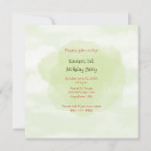 Zug Motor Junge 3. Einladung zum Geburtstag (Rückseite)