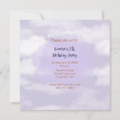 Zug Motor Junge 5. Einladung zum Geburtstag (Rückseite)