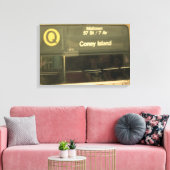 Zug nach Coney Island Leinwanddruck (Insitu (Wohnzimmer))