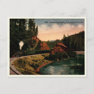 Zug nähert sich Mohler Oregon, Vintage Postkarte